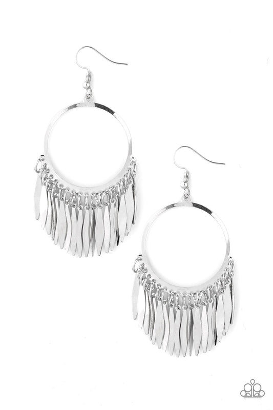 Radiant Chimes - Silver Paparazzi Necklace