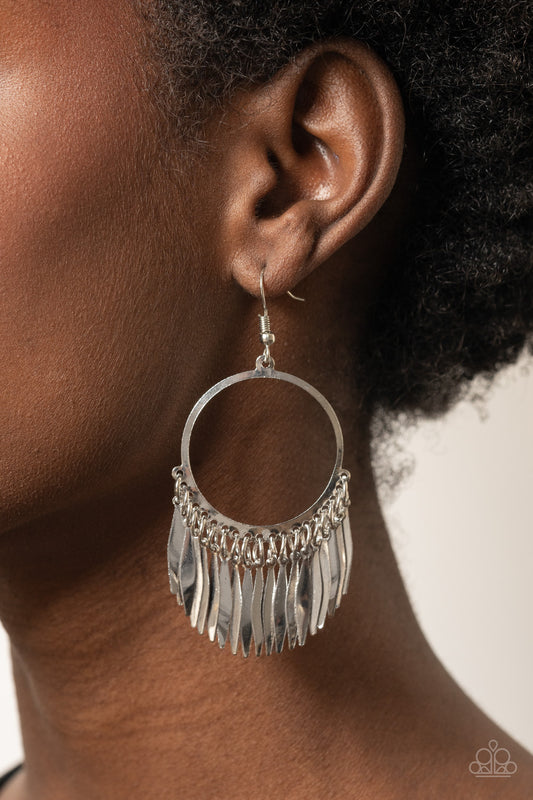 Radiant Chimes - Silver Paparazzi Necklace