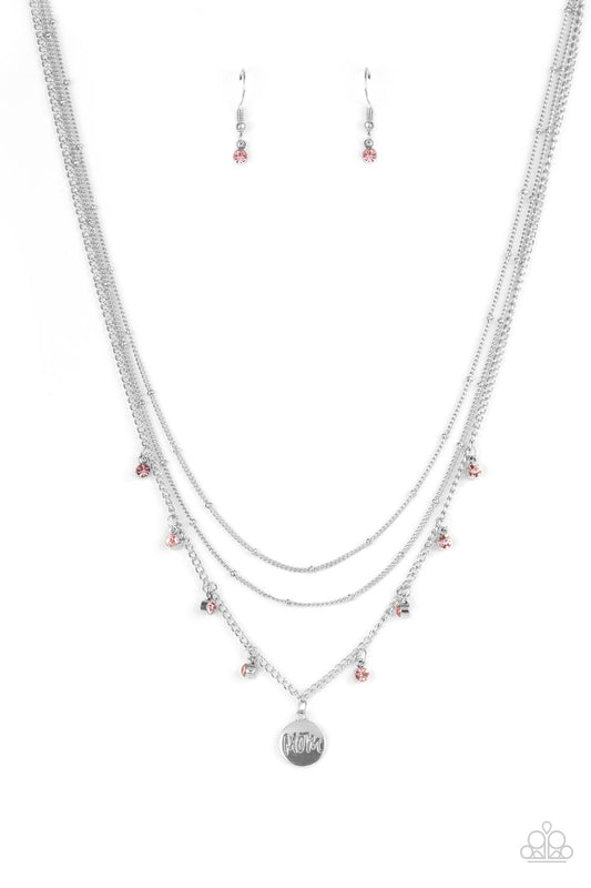 Paparazzi Ode To Mom - Pink Necklace