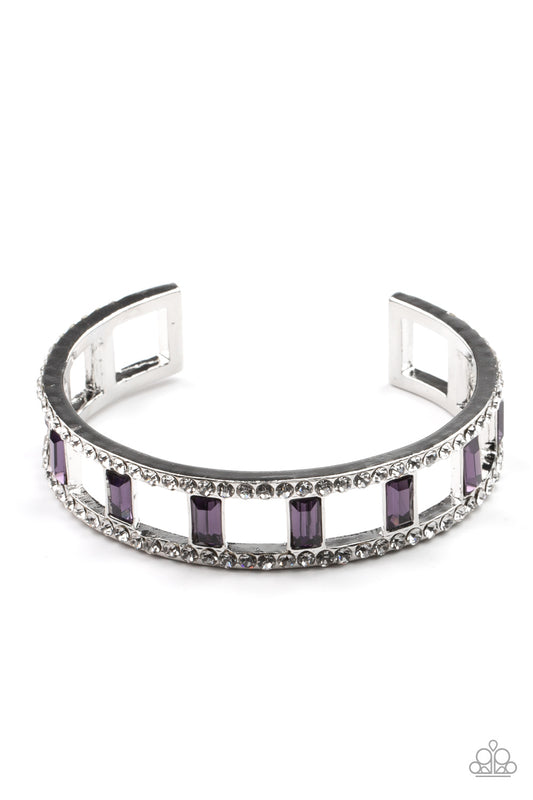 Paparazzi Industrial Icing - Purple Paparazzi Bracelet