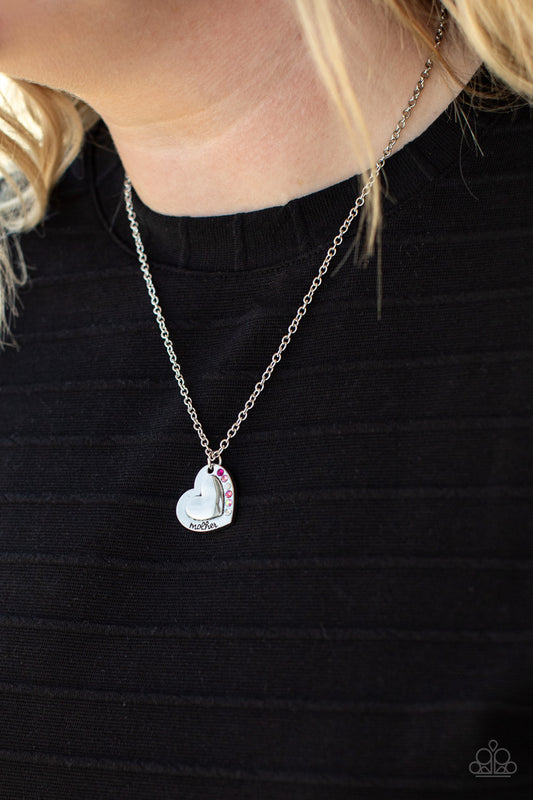 Happily Heartwarming - Pink Paparazzi Necklace