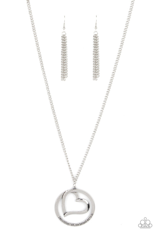 Positively Perfect - Silver Paparazzi Necklace