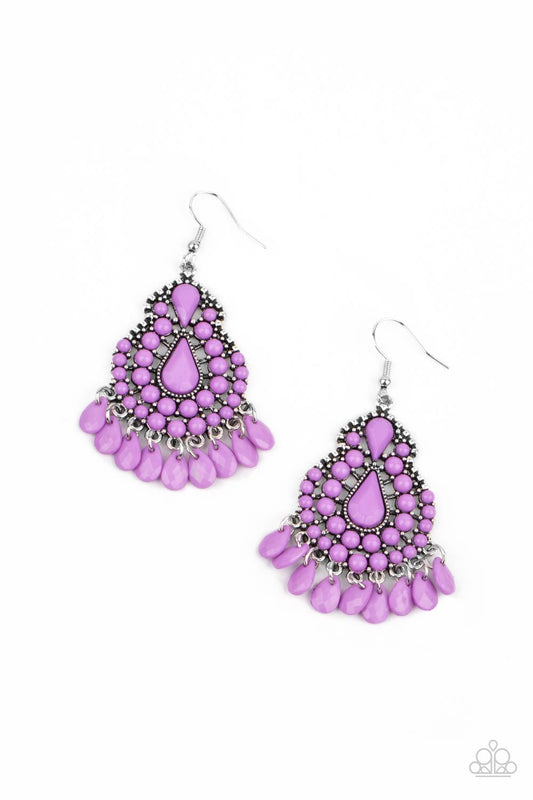 Paparazzi Persian Posh - Purple Earring