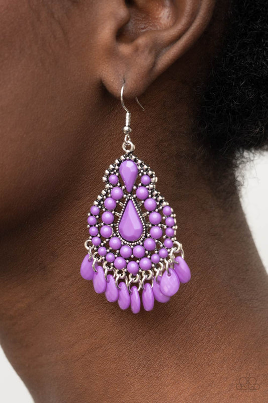 Paparazzi Persian Posh - Purple Earring