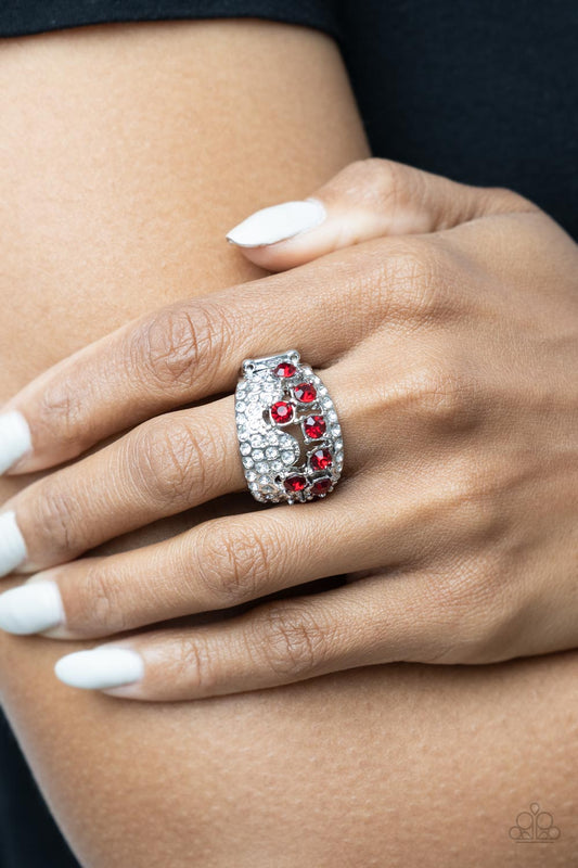 Imperial Incandescence - Red Paparazzi Ring