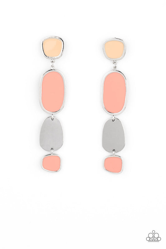 Paparazzi All Out Allure - Orange Earring