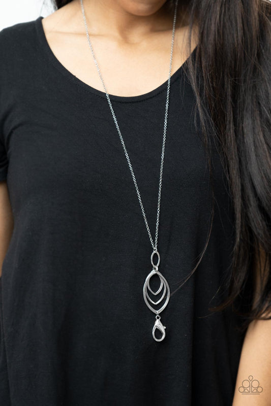 Paparazzi Dizzying Definition - Silver Lanyard/Necklace
