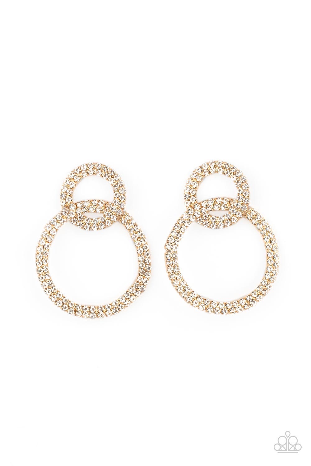 Intensely Icy - Gold  Paparazzi Earrings