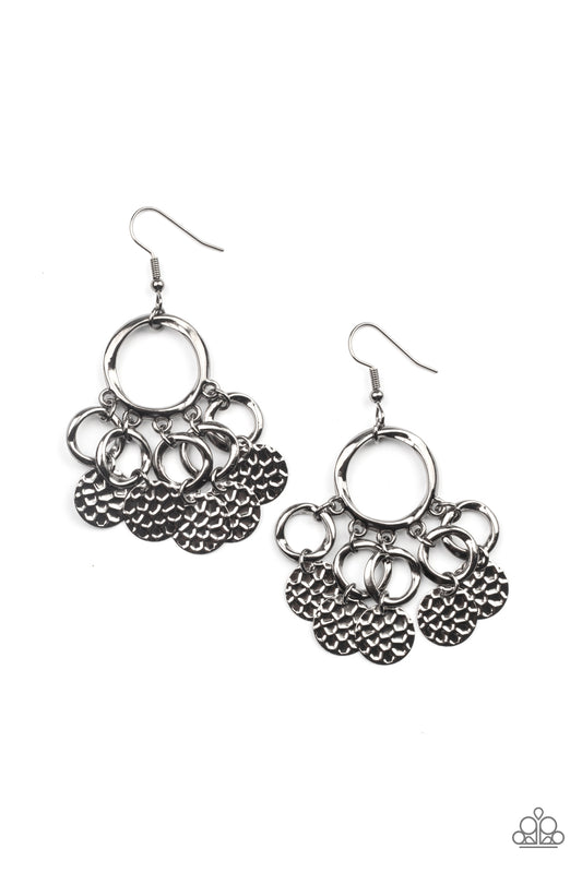 Partners in CHIME - Black Paparazzi Earrings
