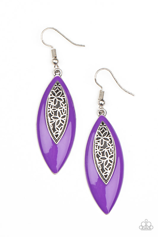 Venetian Vanity - Purple  Paparazzi Earring