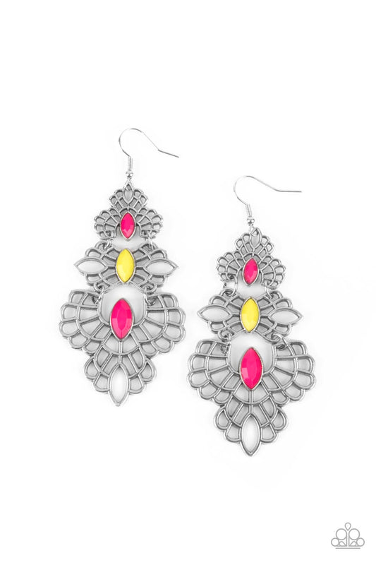 Paparazzi Flamboyant Frills - Mulit Earrings
