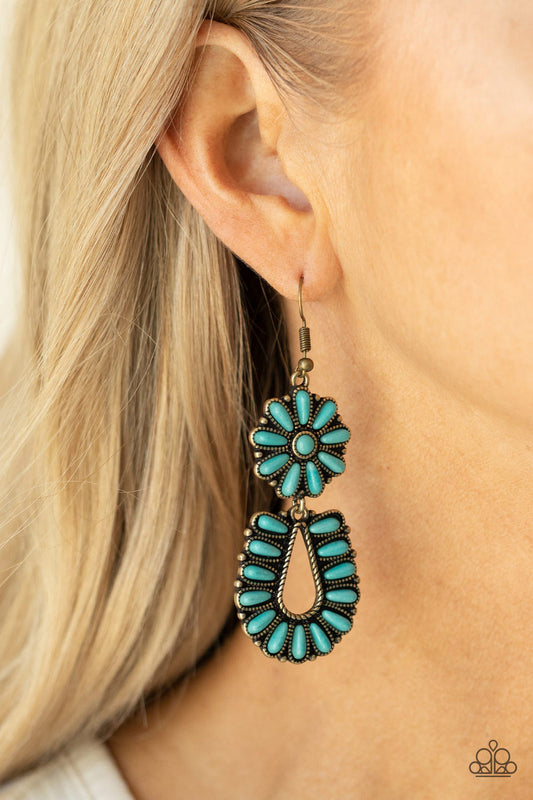 Paparazzi Badlands Eden - Paparazzi Brass Earrings