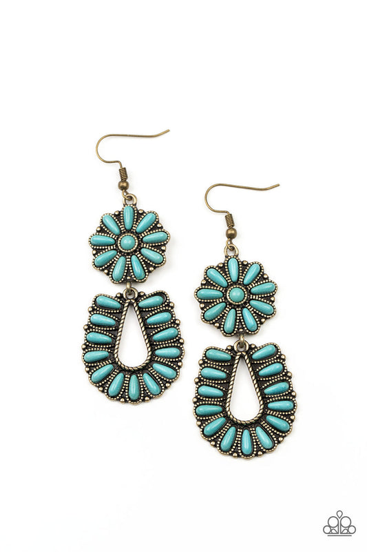 Paparazzi Badlands Eden - Paparazzi Brass Earrings
