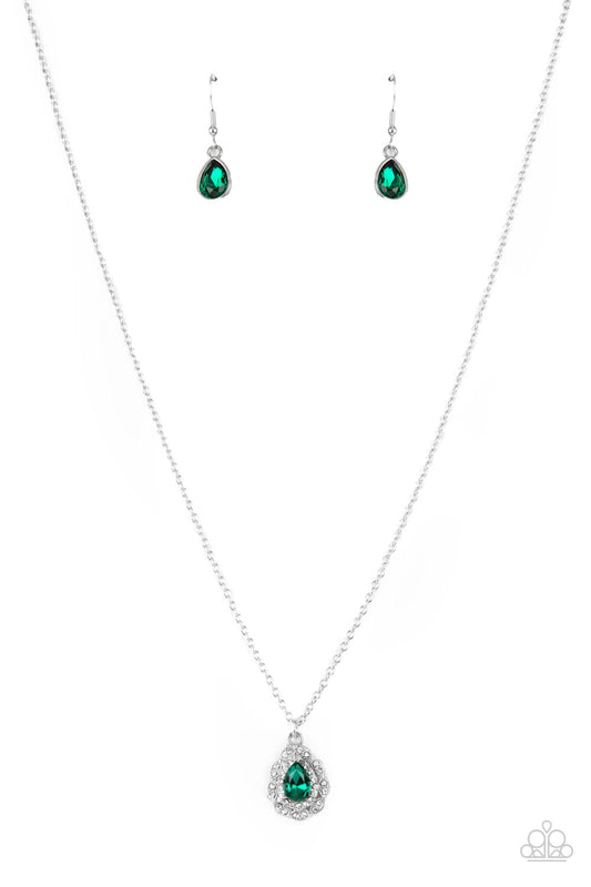 Vintage Validation - Green Paparazzi Necklace