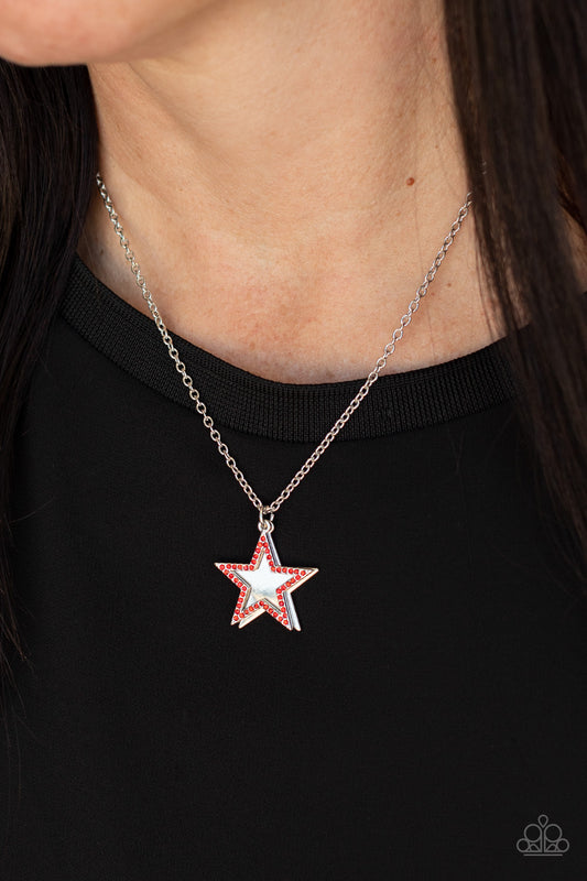 American Anthem - Red Paparazzi Necklace