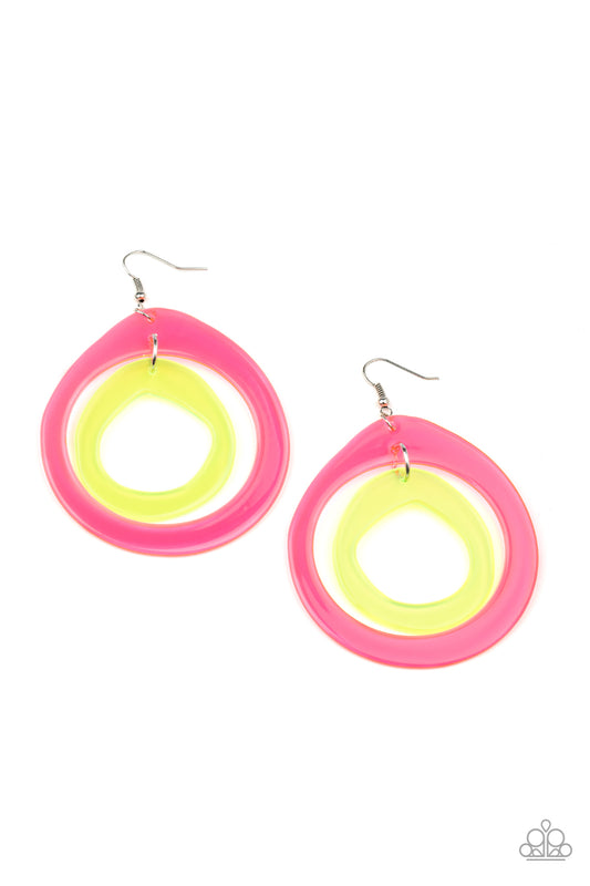 Show Your True NEONS - Multi Paprazzi Earrings