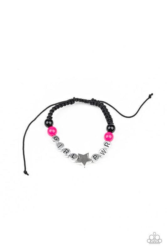STARLET SHIMMER "GIRL PWR" CORDED BRACELETS FOR LITTLE GIRLS (5-PACK)