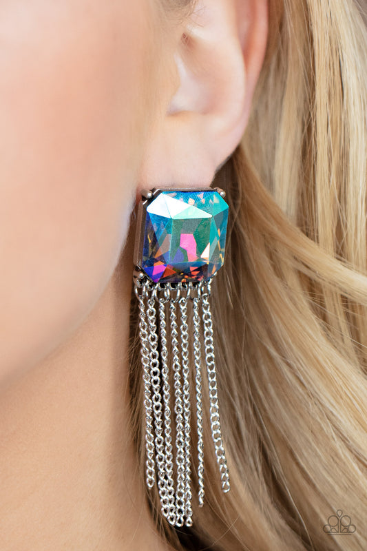 Supernova Novelty - Multi Paparazzi Earring