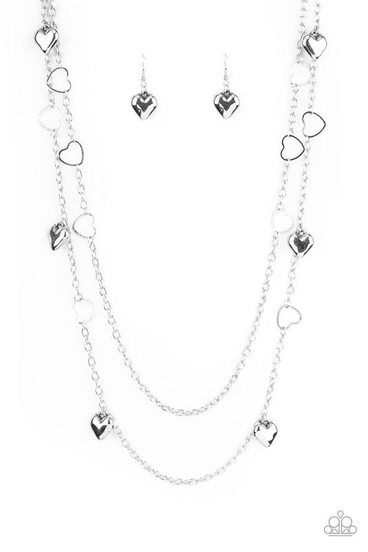 Chicly Cupid - Silver Paparazzi Necklace