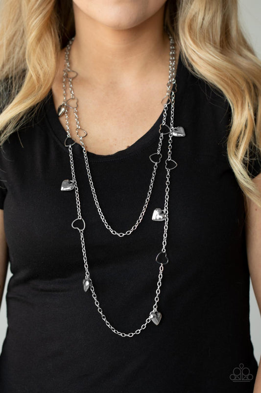 Chicly Cupid - Silver Paparazzi Necklace
