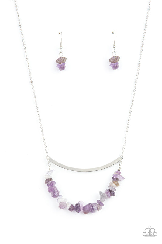 Pebble Prana - Purple Paparazzi Necklace
