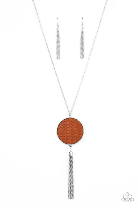 Wondrously Woven - Brown Paparazzi Necklace