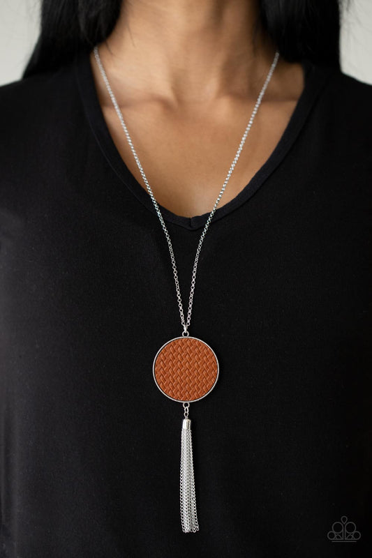 Wondrously Woven - Brown Paparazzi Necklace
