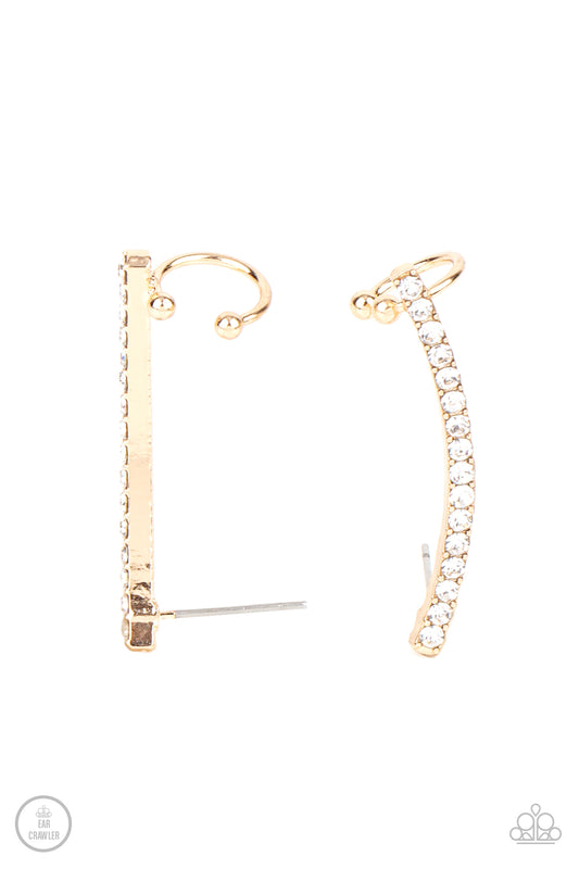 Give Me The SWOOP - Gold Paparazzi Earring Ear Crawler