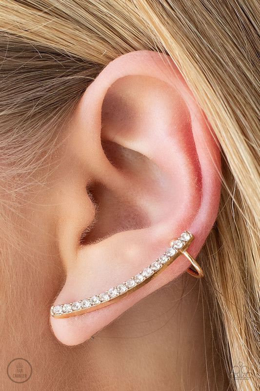 Give Me The SWOOP - Gold Paparazzi Earring Ear Crawler