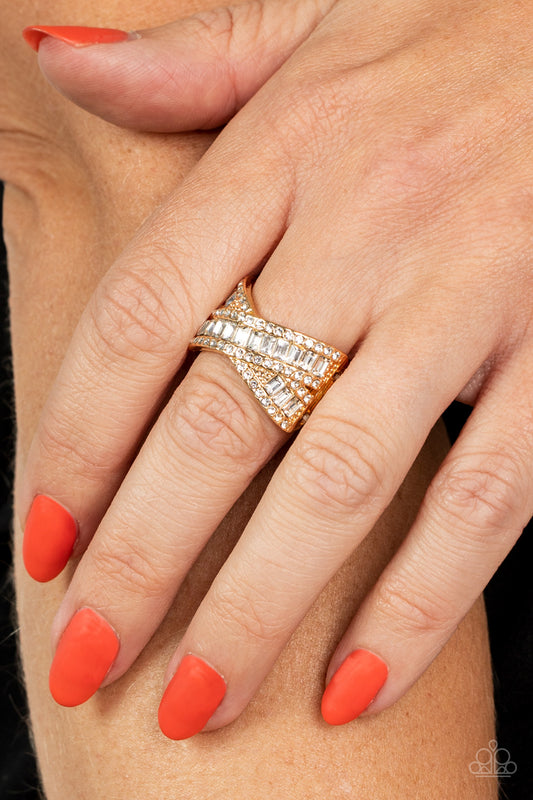 Status Update - Gold Purple Paparazzi Ring