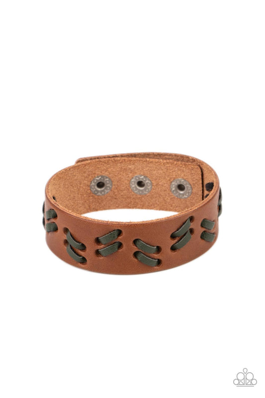 Suburban Wrangler - Green Paparazzi Bracelet