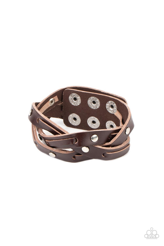 Rugged Roundup - Brown Paparazzi Bracelet