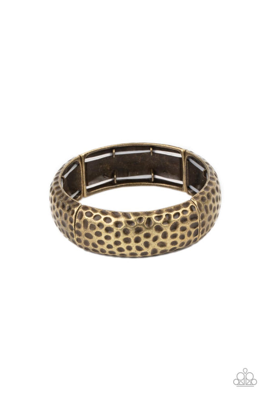 Come Under The Hammer Brass Paparazzi Bracelet