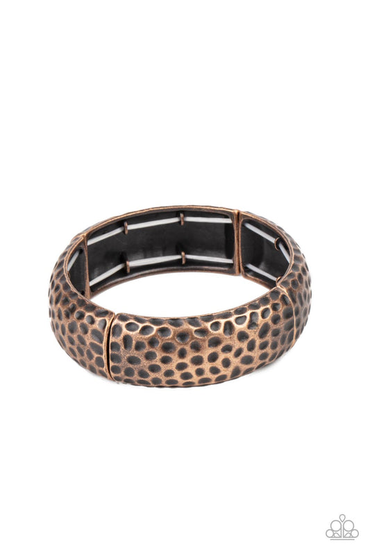 Come Under The Hammer - Copper Paparazzi Bracelet