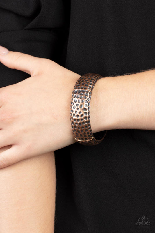 Come Under The Hammer - Copper Paparazzi Bracelet
