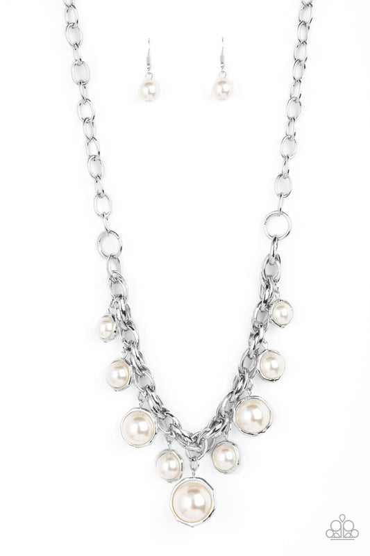 Revolving Refinement - White Paparazzi Necklace