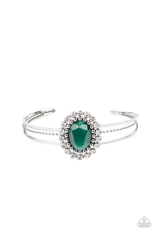 Prismatic Flower Patch - Green Paparazzi Bracelet