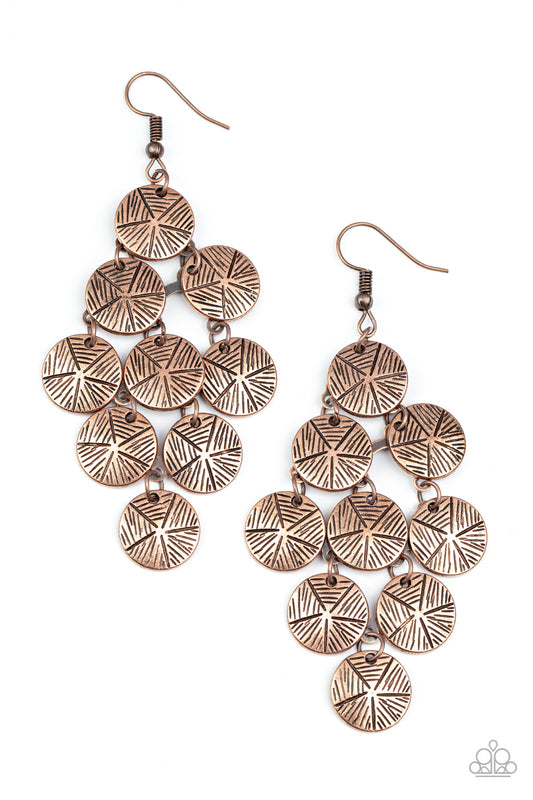 How CHIME Flies - Copper Paparazzi Earrings
