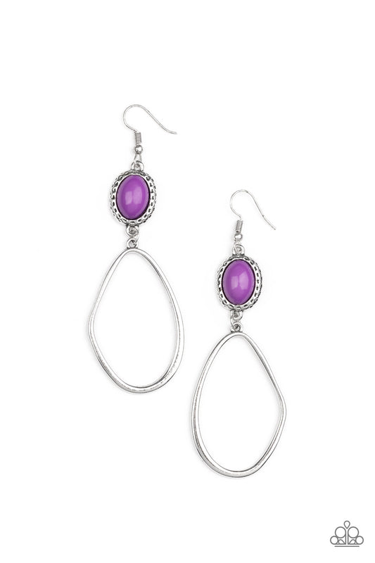 Adventurous Allure - Purple Paparazzi Earrings