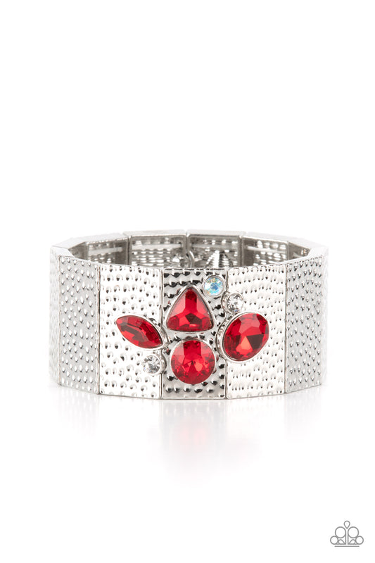 Flickering Fortune - Red Paparazzi Bracelet
