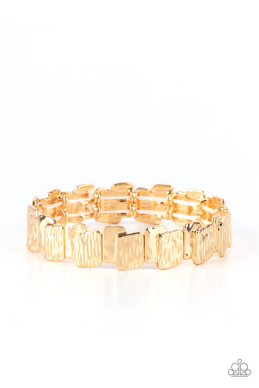 Urban Stackyard - Gold Papparazzi Bracelet
