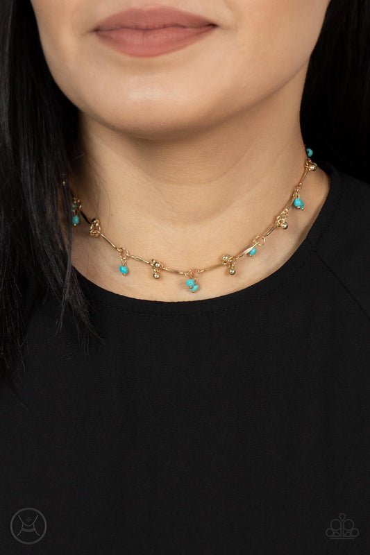 Sahara Social - Gold Paparazzi Necklace