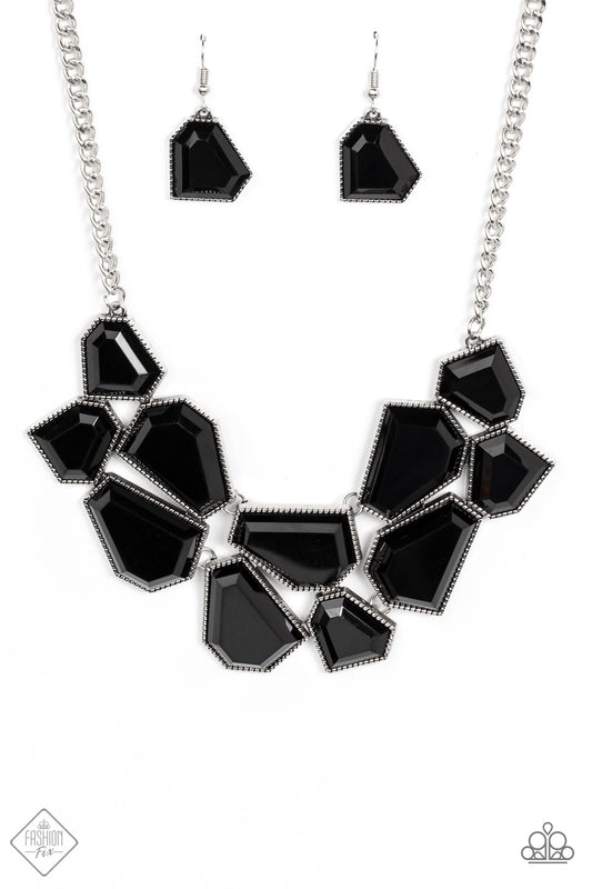 Double-DEFACED - Black Paparazzi Necklace