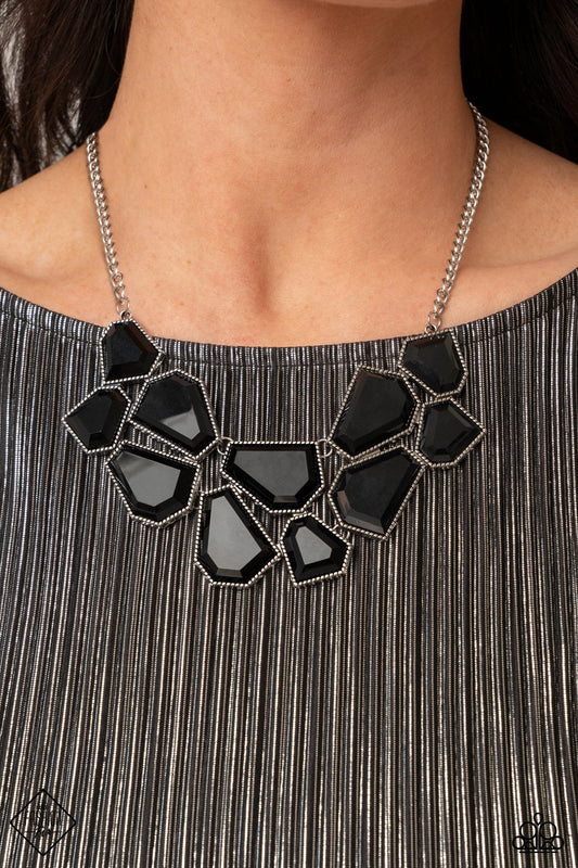 Double-DEFACED - Black Paparazzi Necklace