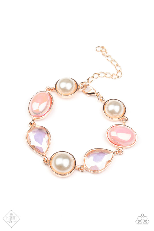 Nostalgically Nautical - Rose Gold Paparazzi Bracelet