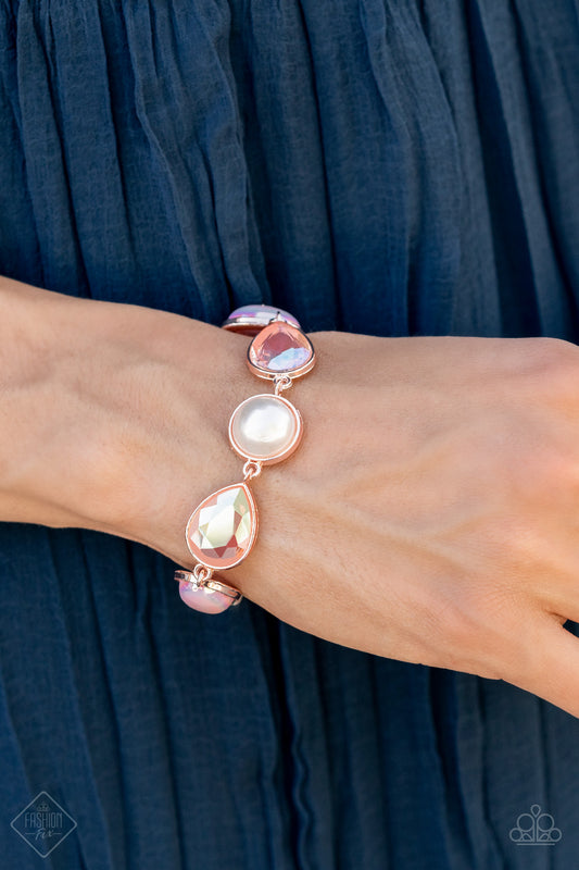 Nostalgically Nautical - Rose Gold Paparazzi Bracelet