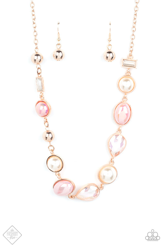 Paparazzi Nautical Nirvana - Rose Gold Necklace