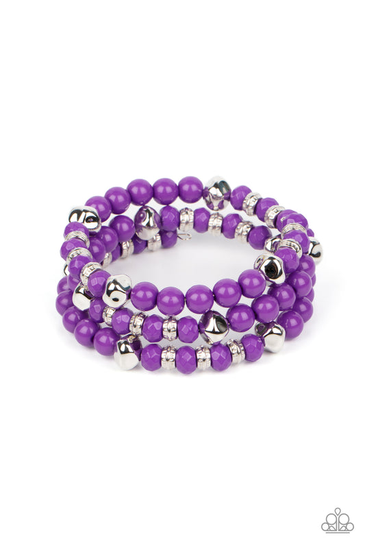 Vibrant Verve - Purple  Paparazzi Bracelet