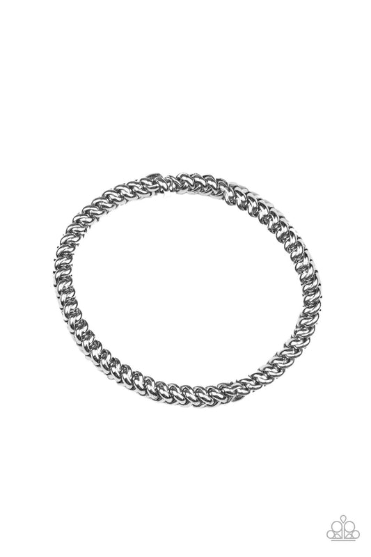 Setting The Pace - Silver Paparazzi Bracelet