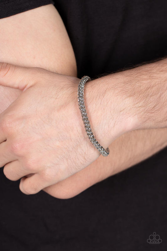 Setting The Pace - Silver Paparazzi Bracelet